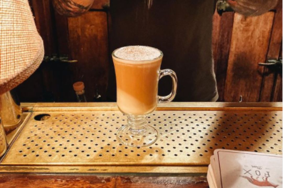 apple brandy flip at fox bar